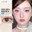 Kính áp tròng khoá ẩm 8H 1 Tháng Màu Nâu Sáng CARASE, Lens cận SOLARA BROWN