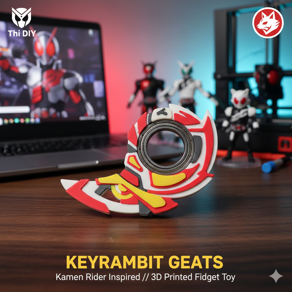 [K1 Geats] Keyrambit Kamen Rider Geats - Móc khóa xoay keyrambit xả ...