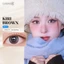 Kính áp tròng khoá ẩm 1 Ngày Màu Nâu Khói Nhạt CARASE, Lens cận KIRI BROWN