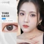 Kính áp tròng khoá ẩm 1 Ngày Màu Xám Tro Ánh Bạc CARASE, Lens cận TORI GRAY