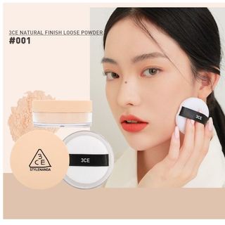 Phấn Phủ Bột Kiềm Dầu 3CE Natural Finish Loose Powder Bền Màu Tự Nhiên 8.5g Duduhouse