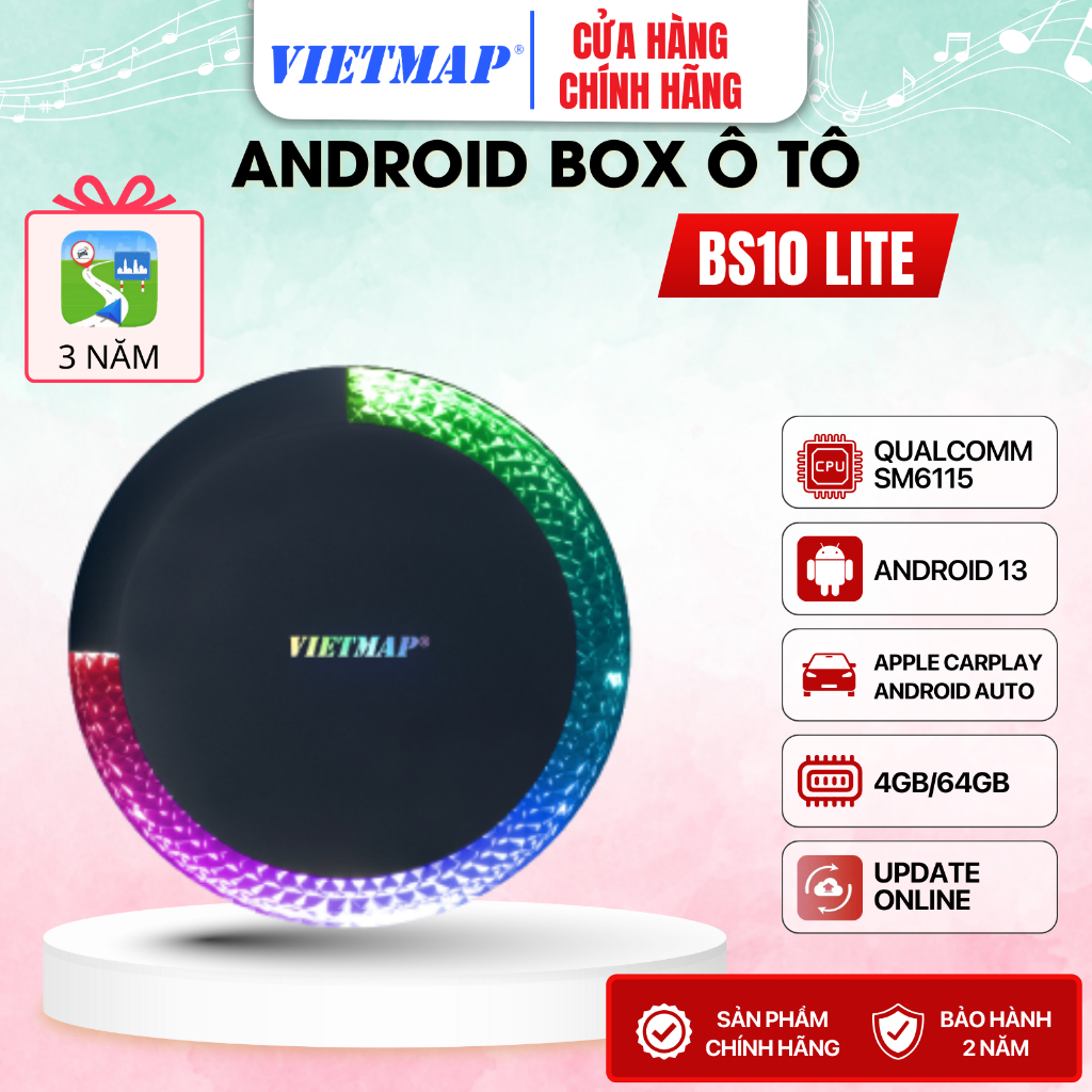 Android box ô tô VIETMAP BS10 LITE