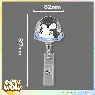 Lõi Tơrua Yoyo Móc Kéo Thẻ Tên Hình Chó Husky Dog Cún Yêu Biểu Cảm Hài Hước Dây Rút 60cm Tiện Lợi (Lõi Kéo)