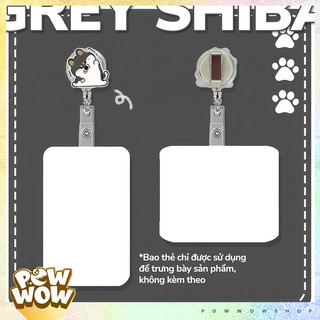 Lõi Tơrua Yoyo Móc Kéo Thẻ Tên Hình Chó Husky Dog Cún Yêu Biểu Cảm Hài Hước Dây Rút 60cm Tiện Lợi (Lõi Kéo)