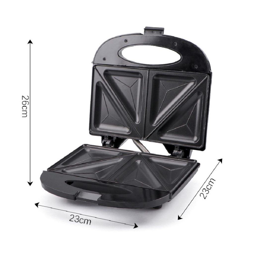 Máy kẹp nướng bánh mì, máy ép bánh mì sandwich RAF 750W làm nóng đều 2 mặt khuôn
