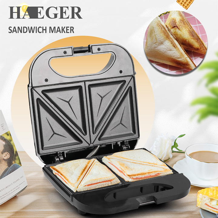 Máy nướng bánh mì sandwich RAF 750W kiểm soát nhiệt độ chính xác, bánh thơm ngon