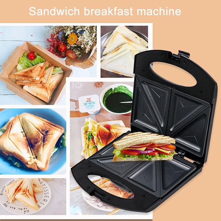Máy nướng bánh mì sandwich RAF 750W kiểm soát nhiệt độ chính xác, bánh thơm ngon