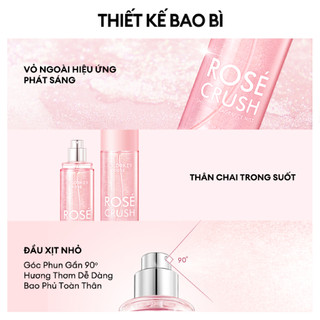 Xịt Thơm Body Mist Colorkey Rosé Shimmer Fragrance Mist Hương Thơm Ngọt Ngào 100ml Duduhouse