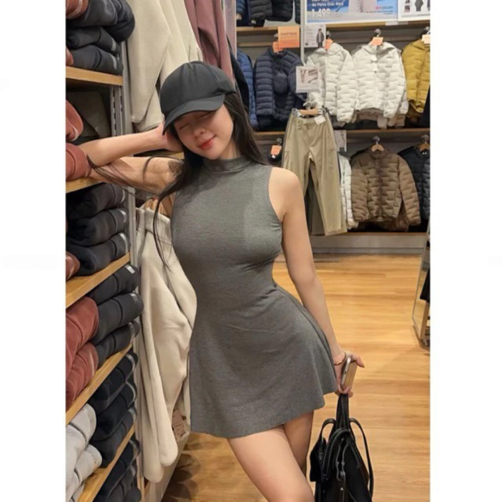 | LYN WEAR | (DEAL MỞ BÁN) Đầm Nữ Cổ Lọ Form Xoè Dáng Ngắn – Tôn Dáng, Mặc Đi Chơi Đi Tiệc