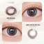 Kính áp tròng khoá ẩm 1 Ngày Màu Nâu Khói Nhạt CARASE, Lens cận KIRI BROWN