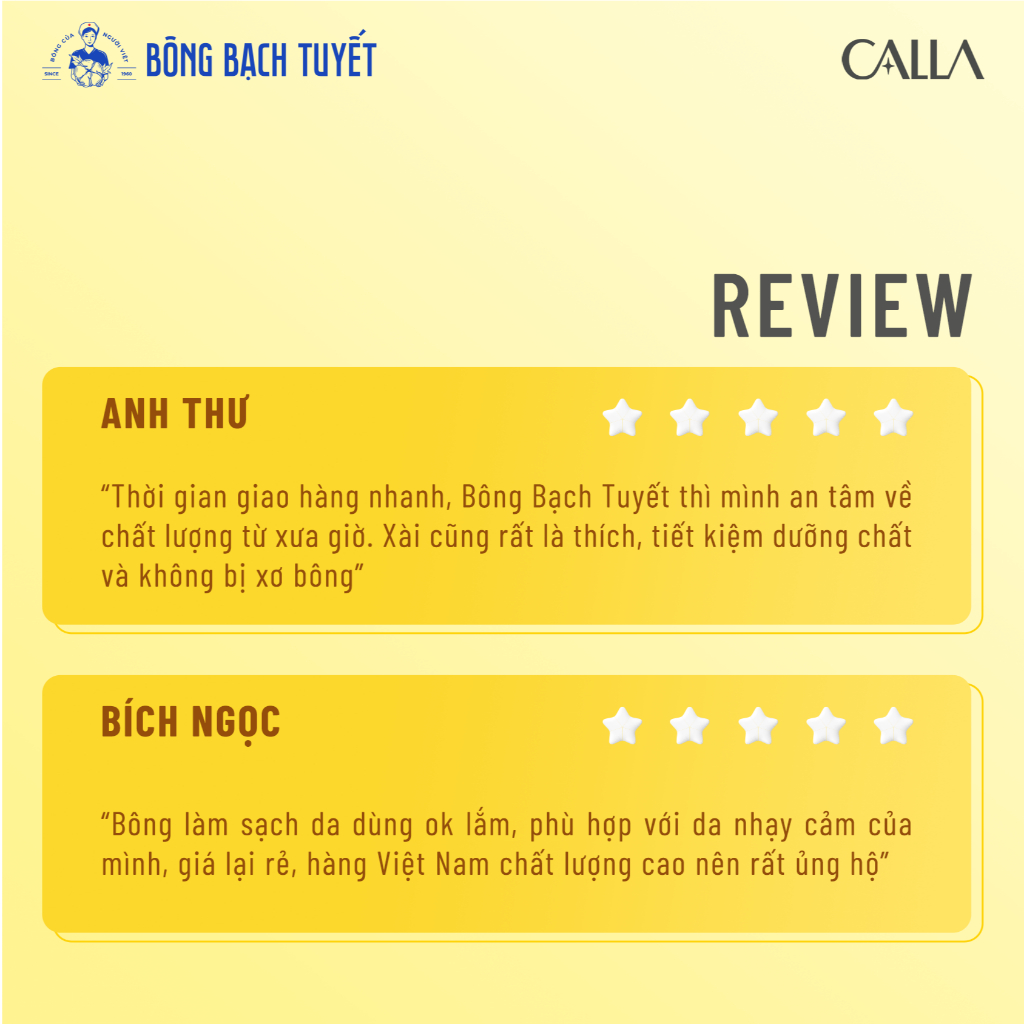 Bông Tẩy Trang Bông Bạch Tuyết Calla Mềm Mịn Công Nghệ Spunlace 250g (395 Miếng/Túi) | BigBuy360 - bigbuy360.vn