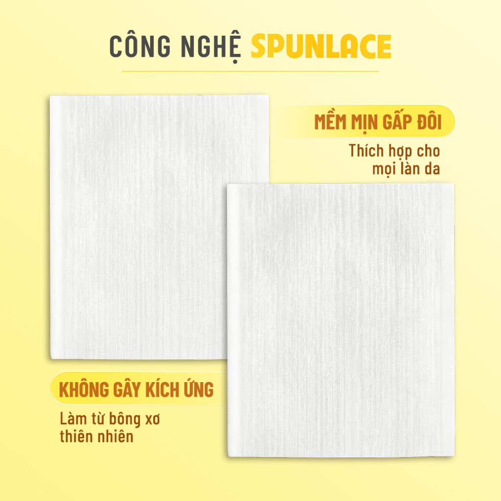 Bông Tẩy Trang Bông Bạch Tuyết Calla Mềm Mịn Công Nghệ Spunlace 250g (395 Miếng/Túi) | BigBuy360 - bigbuy360.vn