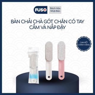 Bàn Chải Chà Gót Chân Có Tay Cầm Và Nắp Đậy - Giao Màu Ngẫu Nhiên