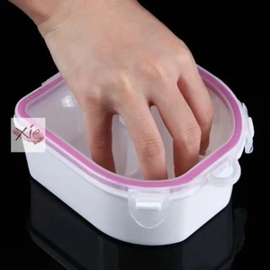 chén ngâm tay làm móng nail bằng nhựa 2 ngăn loại tốt