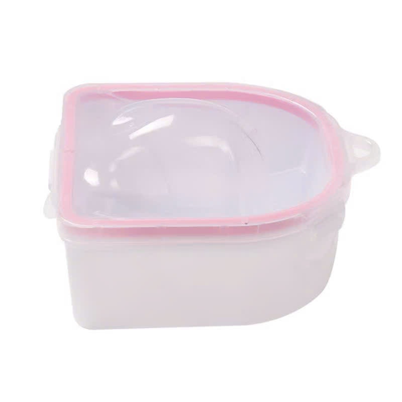 chén ngâm tay làm móng nail bằng nhựa 2 ngăn loại tốt