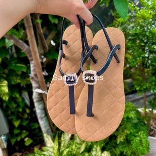 [SANDAL XỎ NGÓN] GIÀY SANDAL XỎ NGÓN GẮN CHARM XINH ĐẾ CÓ 3 MÀU CHẤT LIỆU CAO SU PHÙ HỢP THỜI TRANG