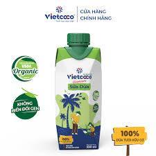 Sữa dừa, nước dừa tươi giải khát hữu cơ VIetcoco chai 330ml