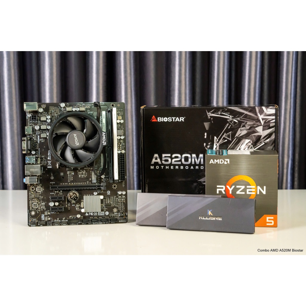 Combo AMD A520 + Ryzen 5 3400G BOX + Ram 16GB + Tản nhiệt New Box BH ...