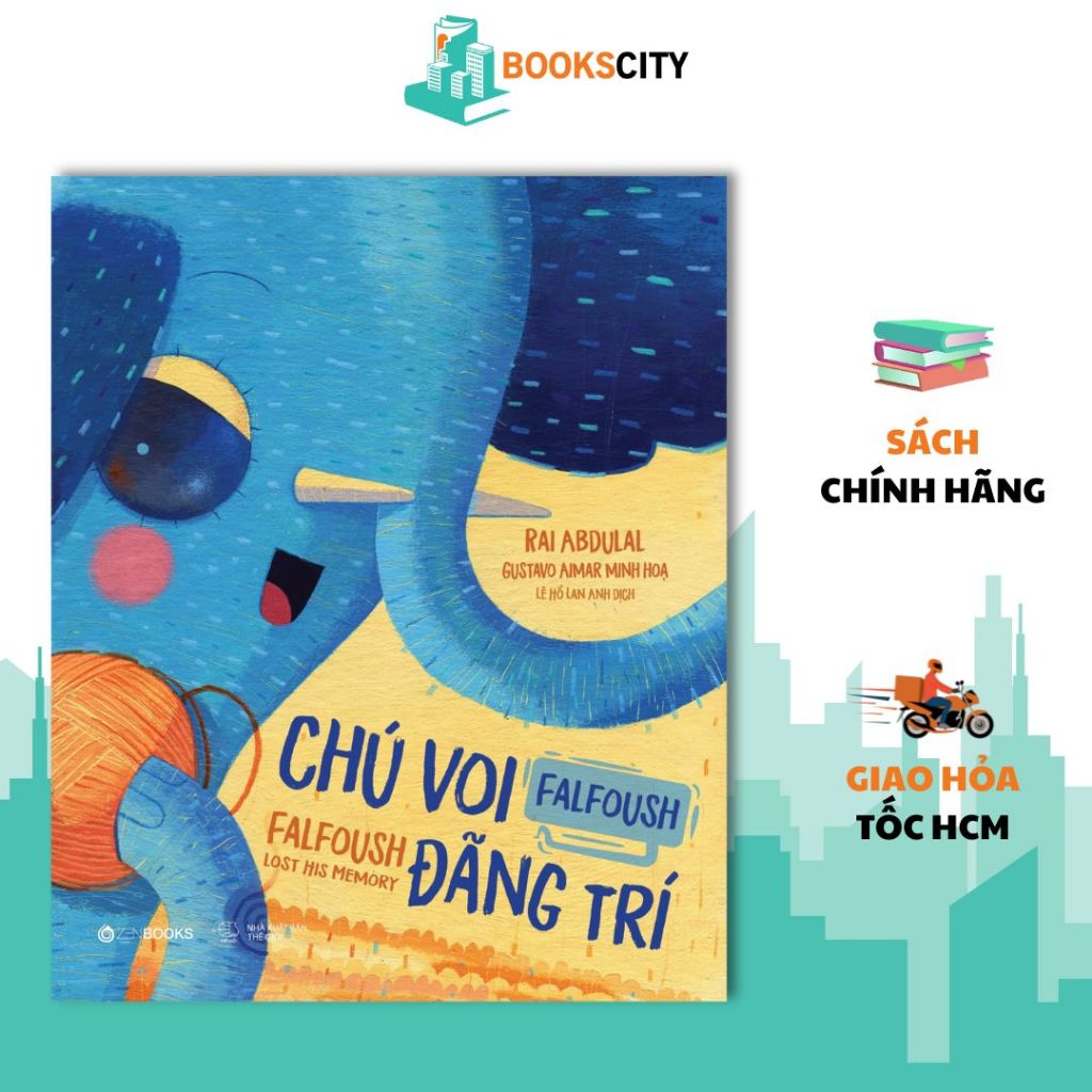 Sách - Chú Voi Falfoosh Đãng Trí - Truyện Tranh Nuôi Dưỡng Cảm Xúc và Trí Tưởng Tượng Cho Trẻ - Kalimat