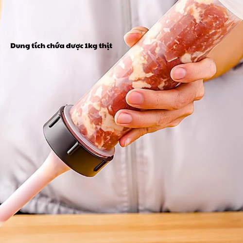 Dụng Cụ Làm Dồi, Lạp Xưởng, Xúc Xích Thủ Công - Dụng Cụ Nhồi Xúc Xích Siêu Tốc Cán Inox Chắc Chắn, Dễ Sử Dụng