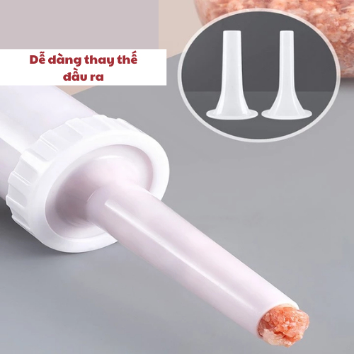 Dụng Cụ Làm Dồi, Lạp Xưởng, Xúc Xích Thủ Công - Dụng Cụ Nhồi Xúc Xích Siêu Tốc Cán Inox Chắc Chắn, Dễ Sử Dụng