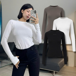 [MIDDUA] TD2501 Áo thun tay dài giữ nhiệt raplan - Borip co giãn tốt