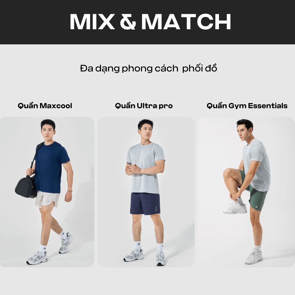 [GIÁ TỐT TRÊN LIVE]Combo 2 Áo thun nam thể thao tập Gym, Tennis, Pickleball Coolmate Basics thoải mái, thấm hút tốt