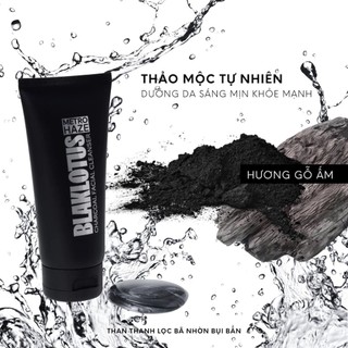 Sữa rửa mặt nam Blaklotus Metro Haze Từ Than Kiểm Soát Dầu Nhờn Dưỡng Sáng Da