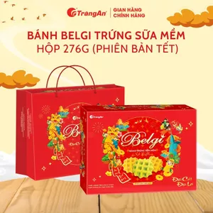 Bánh Belgi trứng sữa mềm hộp 276g kèm túi xách 10 HỘP/THÙNG | Tràng An Official
