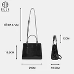[TẶNG QUÀ TRUNG THU 599K] Túi xách nữ ELLY EL385 túi đeo chéo đeo vai xách tay thời trang cao cấp thanh lịch — ảnh 4