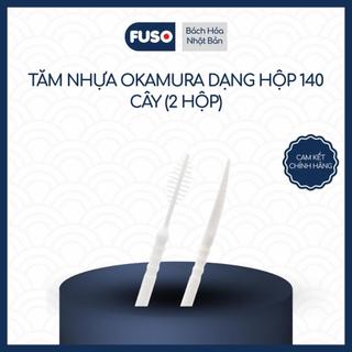 Tăm Nhựa 2 Đầu Okamura Dạng Hộp 140 Cây (2 Hộp)