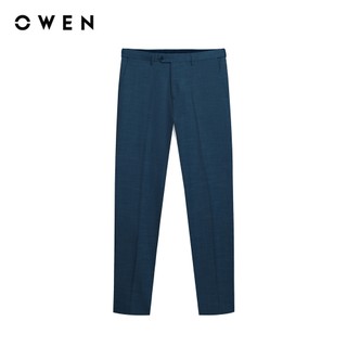 Owen - Bộ comple Slim Fit VES256133 màu Xanh tím than chất liệu TR Spandex