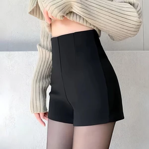 Quần Short Nữ UMI Co Giãn Ôm Đùi Cạp Cao Khóa Kéo Mặc 2 Mặt Bigsize Đến 75kg