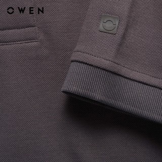 Owen - Áo polo Bodyfit APV257138 màu Xám đậm chất liệu CVC Spandex