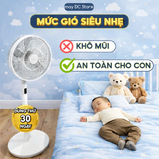 Quạt tích điện thông minh MayDC cho bé,động cơ BLDC chống ồn, tiết kiệm điện, quạt tích điện tối đa 24h