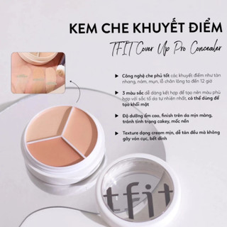(Hàng Công TY) Che khuyết điểm 3 Ô TFIT Cover Up Pro Concealer Che Phủ Tốt Da Xỉn Màu 15g Duduhouse