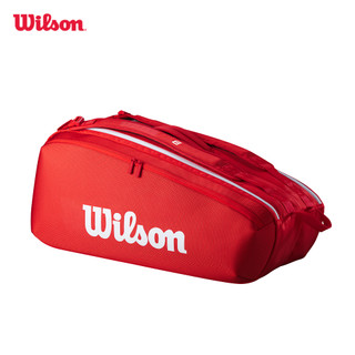 Wilson Super Tour Red 9 Pack 2025 Túi Đựng Vợt Tennis WR8036701001
