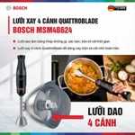 Máy Xay Cầm Tay Bosch MSM4B624 1000W | Đa Dạng Phụ Kiện | Xay Thịt, Xay Cháo, Xay Sinh Tố | Tiện Dụng, Dễ Vệ Sinh — ảnh 5