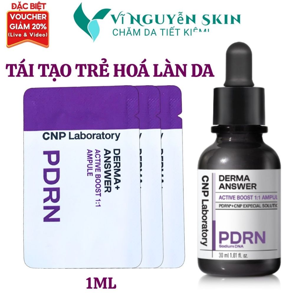 10 Gói Tinh chất PDRN căng bóng sáng da hỗ trợ tái sinh CNP Derma ...
