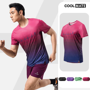 Áo thun nam thể thao chạy bộ Graphic Heartbeat siêu nhẹ, thoáng khí, thấm hút tốt - Coolmate