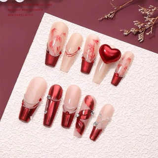 Tráng gương đỏ giáng sinh cao cấp siêu bóng lấp lánh
