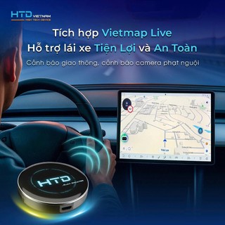 Android box cho ô tô HTD D14 Ultra Chính Hãng - Bảo Hành 24 tháng- Tuỳ Chỉnh Mày Sắc Theo Phong Thuỷ