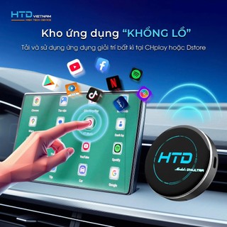 Android box cho ô tô HTD D14 Ultra Chính Hãng - Bảo Hành 24 tháng- Tuỳ Chỉnh Mày Sắc Theo Phong Thuỷ