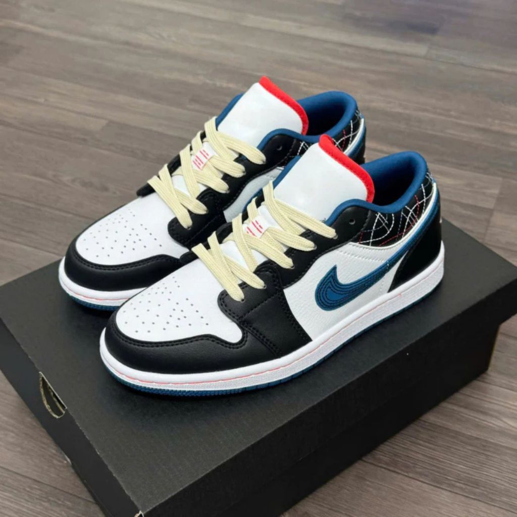 Giày Sneaker Nam Nữ, Giày Thể Thao Cổ Thấp Xanh Đen || Mã JA 13