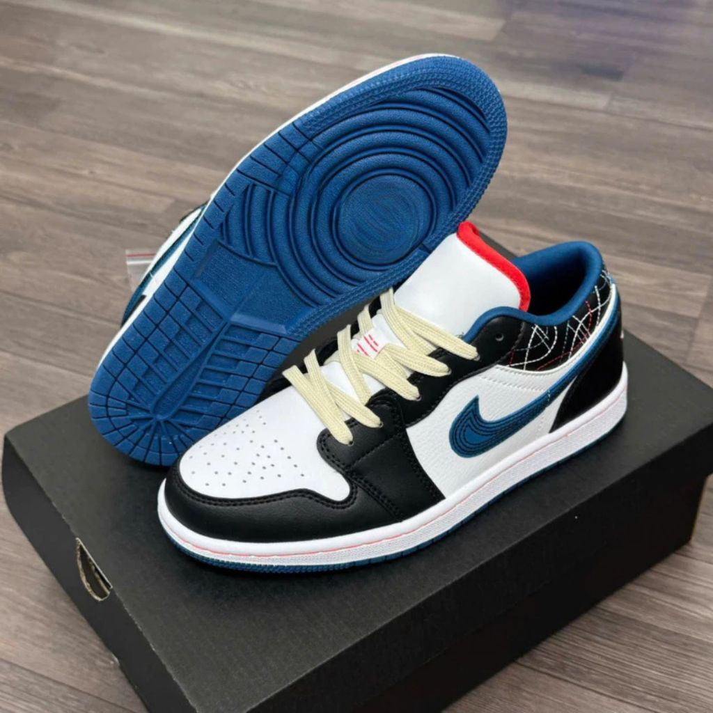 Giày Sneaker Nam Nữ, Giày Thể Thao Cổ Thấp Xanh Đen || Mã JA 13