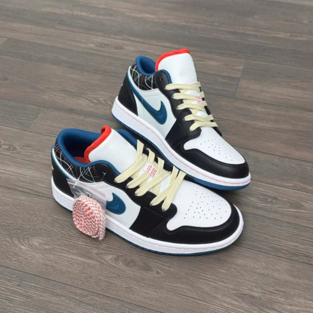 Giày Sneaker Nam Nữ, Giày Thể Thao Cổ Thấp Xanh Đen || Mã JA 13