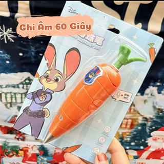 Zotopia Judy Bút Cà Rốt, Rắn Gary Dễ Thương - Bút Viết Có Chức Năng Ghi Âm Giọng Nói, Đồ Dùng Học Tập Cho Bé, Quà Tặng