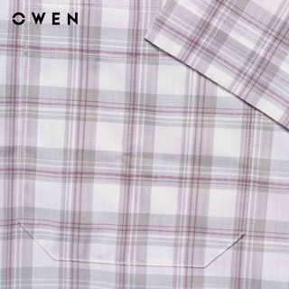 Owen - Áo sơ mi ngắn tay Body Fit AB255082NT chất liệu Bamboo spandex