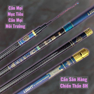 Cần Chiến Thần 8H-19i Cần Câu Tay Chuyên Săn Hàng - Tặng Kèm Ngọn Phụ