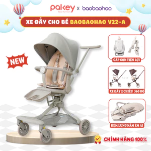 Xe Đẩy Baobaohao V22-A Mẫu Mới Cho Bé, Xe Đẩy Gấp Gọn Trọng Lượng Siêu Nhẹ Dễ Dàng Mang Đi Du Lịch